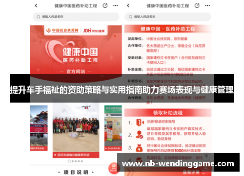 提升车手福祉的资助策略与实用指南助力赛场表现与健康管理
